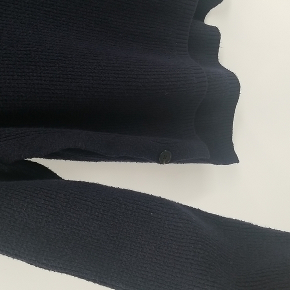 1State Dark Blue Cozy Turtleneck Side Button Sweater - Picture 4 of 8